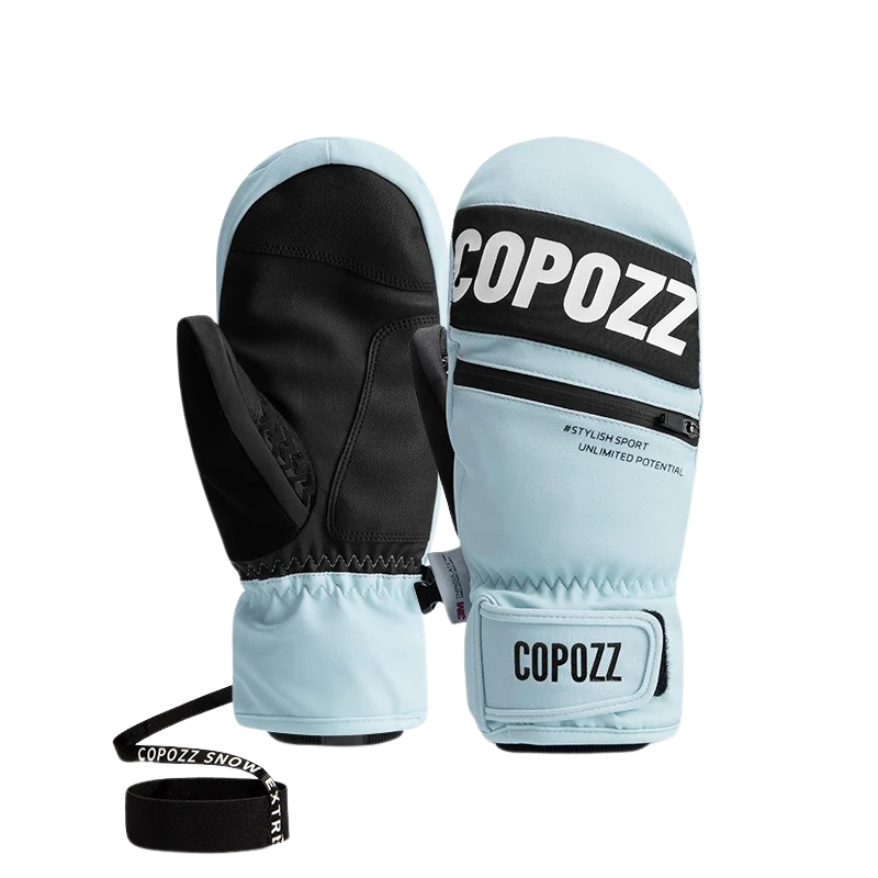COPOZZ - Wasserdichte Winterhandschuhe - Hellblau