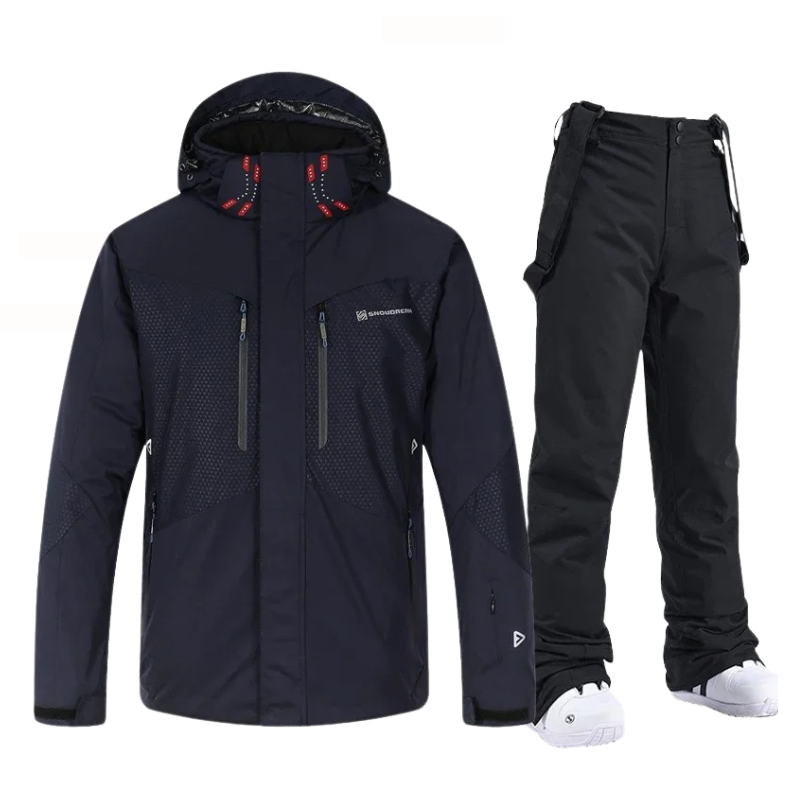 SNOWDREAM – Premium Ski-Jacke und Skihose Set - Dunkelblau