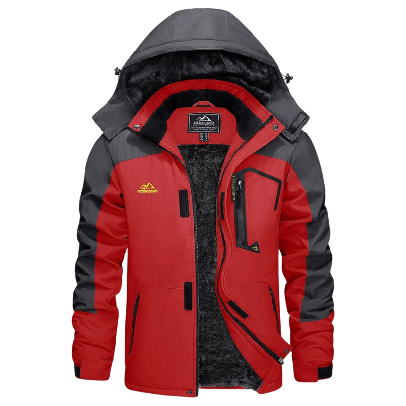 KEFITEVD – Premium Skijacke - Rot