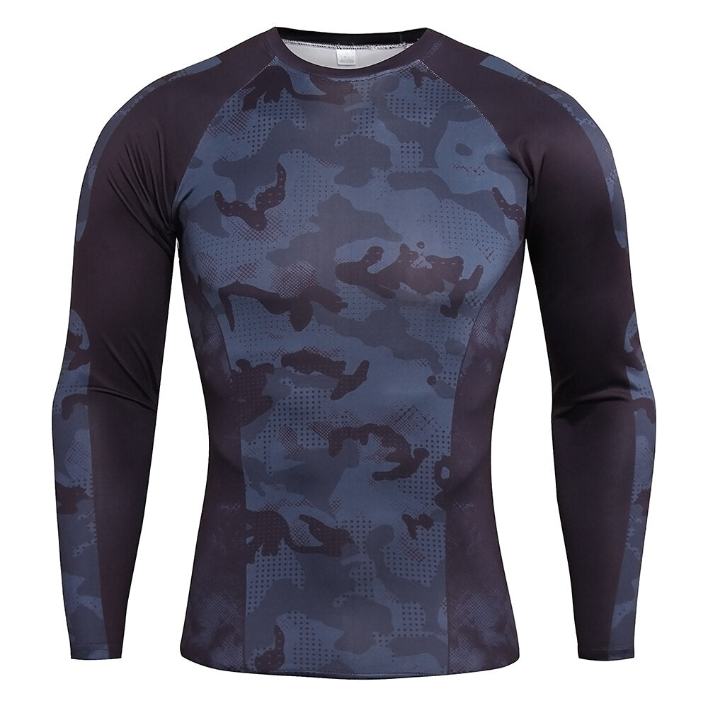 CAILAOBAN - Premium Thermo-Unterwäsche - Blau - Grau getarnt