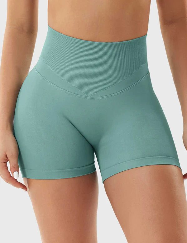 RYVA - Nahtlose Shorts mit Shaping-Effekt - Hellgrün