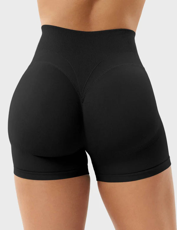 RYVA - Nahtlose Shorts mit Shaping-Effekt - Schwarz
