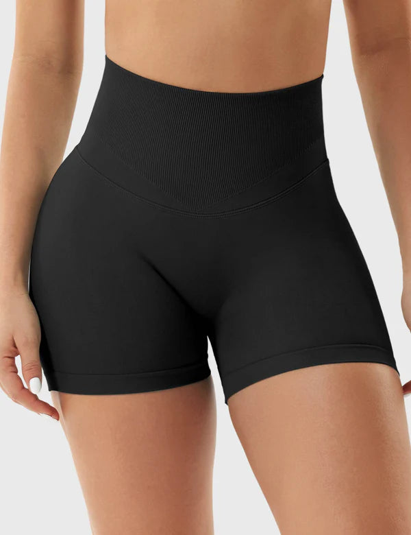 RYVA - Nahtlose Shorts mit Shaping-Effekt - Schwarz