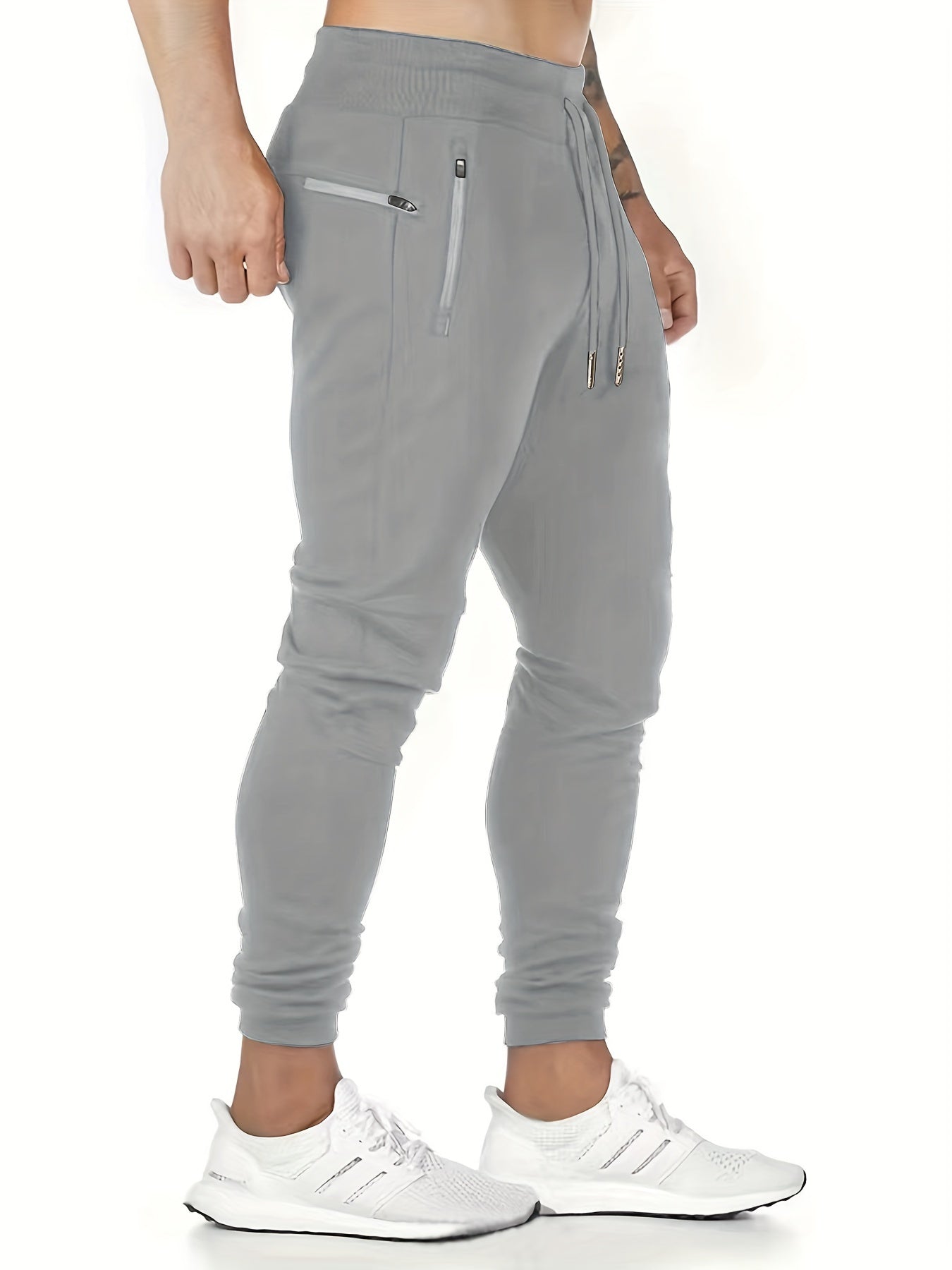 AXEL – Bequeme Herren-Jogginghose mit Taschen und Kordelzug - Grau