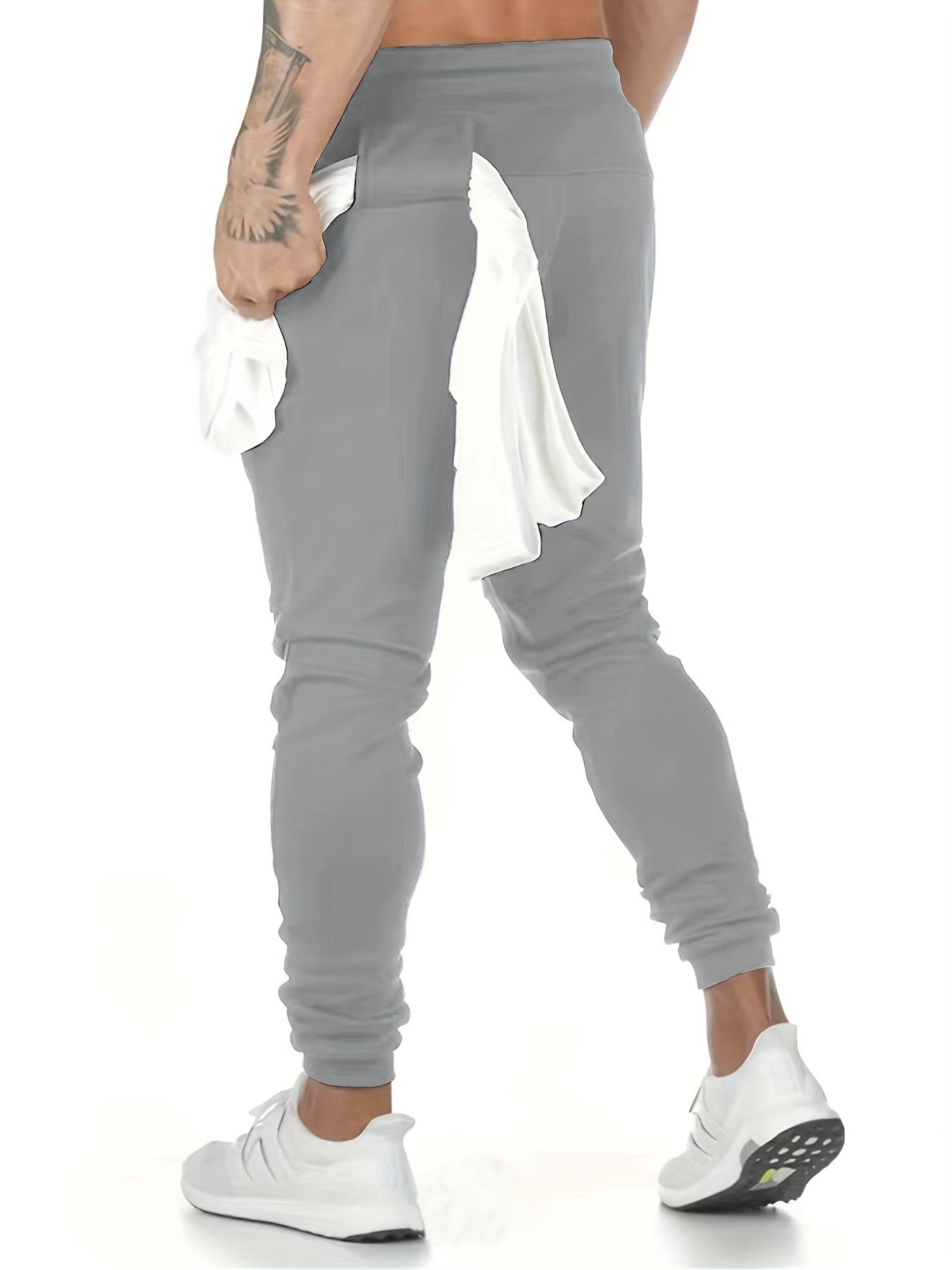AXEL – Bequeme Herren-Jogginghose mit Taschen und Kordelzug - Grau