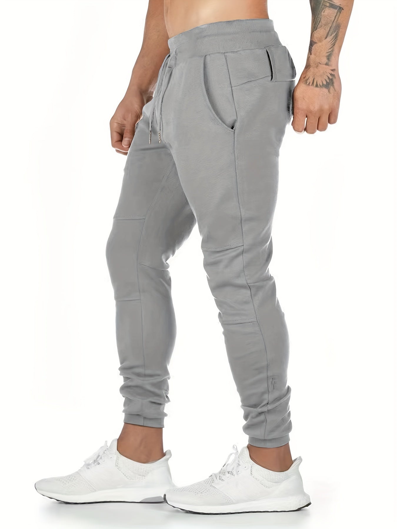 AXEL – Bequeme Herren-Jogginghose mit Taschen und Kordelzug - Grau
