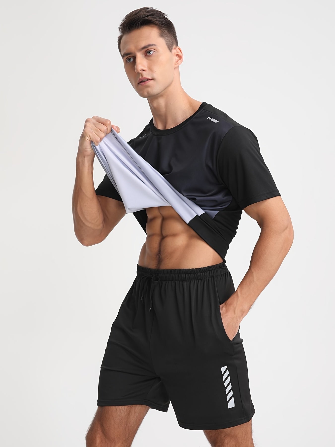 ANDRE – Herren Sportshirt mit Farbverlauf - Grau