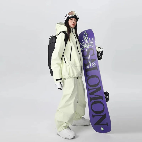 Alex – Unisex Skianzug mit Daunenfüllung – Gelb
